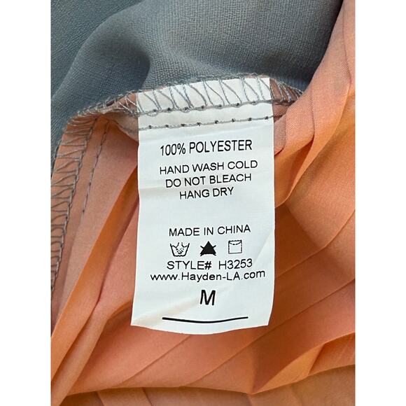 Hayden Los Angeles Back Zip Blouse in Blue and Pink Size M - Picture 4 of 6